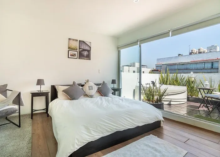 Apartment In Reforma Private Jacuzzi And Terraces Mexico City